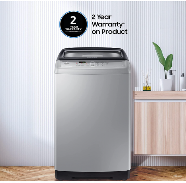 Samsung 6.5 kg Fully-Automatic Top Loading Washing Machine (WA65A4002VS/TL, Imperial Silver, Diamond Drum)