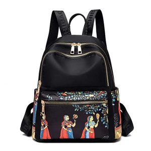 TYPIFY® Stylish Anime Ethnic Printed Durable Water-Resistant Women's Backpack Korean College Bag for girls. Gift for Her…