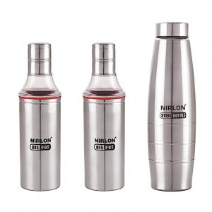 WATER BOTTLE SET PACK OF 03,800ML-1