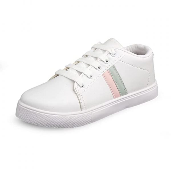 Kraasa White Sneakers for Women Latest Trend Casual Shoes, Sneakers Shoes for Women