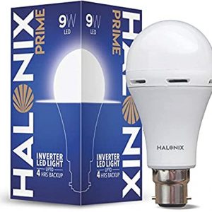 Halonix Prime 9W B22D 6500K Cool Day Light Inverter Rechargeable Emergency Led Bulb Pack of 1