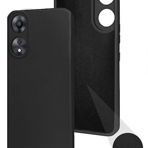 Jkobi Back Cover Case for Oppo A78 5G (Inside Fiber Cloth Smooth Matte Finish Elegant Professional Look Black)