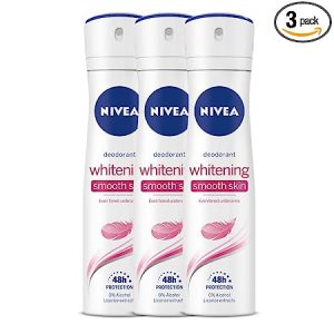 Nivea Whitening Smooth Skin Deodorant for Unisex, 150ml (Pack of 3)