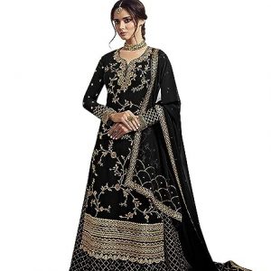 Royal Export Women's Faux Georgette Plazzo Salwar Suit Set