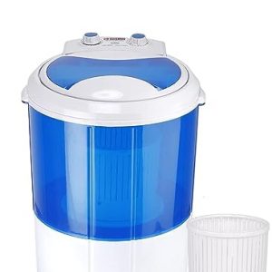 Hilton 3 kg Single-Tub Washing Machine with Spin Dryer Portable Single Tub Washer - The Laundry Alternative Portable Clothes Washer Travel Washing Machine With Spin Dryer