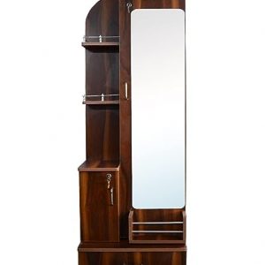 LUXURY DECORATIVE EYE Already Assembled Dressing Table with Mirror and Led Light Engineer Wood Sheesham Color with Child Lock