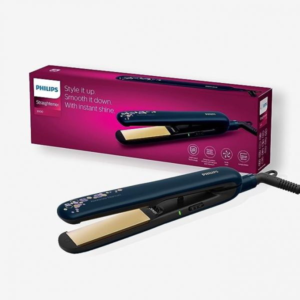 Philips BHS397 40 Kerashine Titanium Straightener with SilkProtect Technology