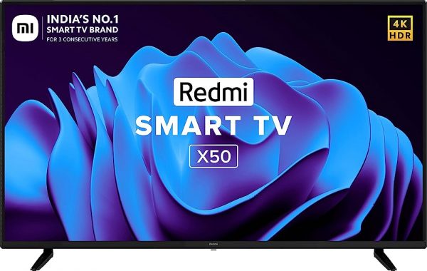 Redmi 126 cm (50 inches) 4K Ultra HD Android Smart LED TV X50 L50M6-RA (Black)