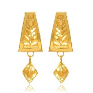 Senco Gold Senco Gold Collection 22k Metal Yellow Gold Earrings For Women, Gold