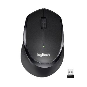 Logitech M331 Silent Plus Wireless Mouse, 2.4GHz with USB Nano Receiver, 1000 DPI Optical Tracking, 3 Buttons