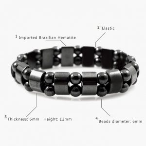 R A Products Acupressure Health Care System Bio Magnetic Bead Metal Bracelet for Men and Women