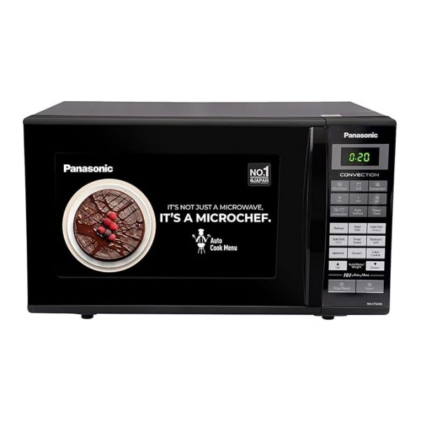 Panasonic 27L Convection Microwave Oven(NN-CT645BFDG,,Black Mirror, 360° Heat Wrap, Magic Grill)