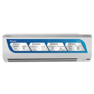 Daikin 1.8 Ton 5 Star Inverter Split AC (Copper, PM 2.5 Filter, 2022 Model, MTKM60U, White)