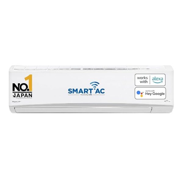 Panasonic 2.2 Ton 4 Star WiFi Inverter Split Smart AC (Copper Condenser, 7 in 1 Convertible with True AI Mode, 4 Way Swing)