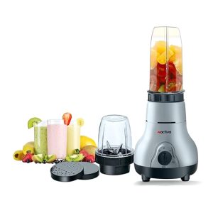 ACTIVA Easy Mix Nutri 2 Jar Mixer Grinder Powerful 500 Watt Motor Long Lasting Shock Proof Abs Body