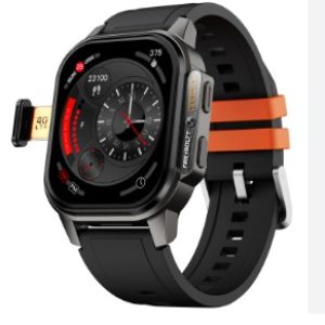 Fire-Boltt Snapp Smart Watch, Selfie Camera, 4G Nano-SIM Slot, 54.1mm AMOLED Display