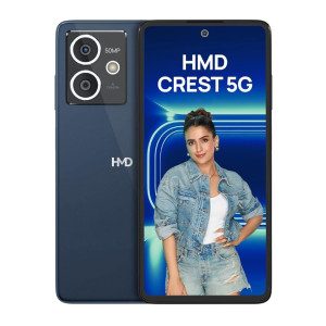 HMD Crest 5G Segment First 50 MP Selfie Camera 50 MP Dual Rear AI Camera FHD+ OLED Display 6 GB RAM & 128 GB Storage