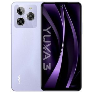 Lava Yuva 3 (Cosmic Lavender,4+4 GB RAM,UFS 2.2 128GB Storage) Premium Glossy Back Octacore Processor