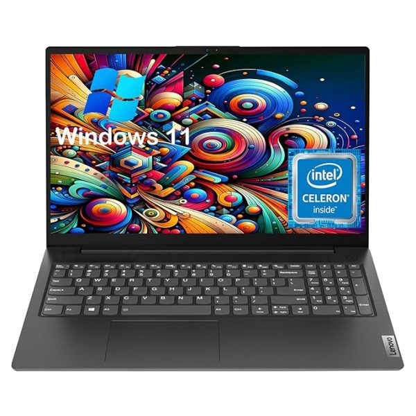 Lenovo V15 G2 15.6 FHD Anti-Glare Business Laptop, Intel Celeron N4500, 8GB RAM, 256 SSD