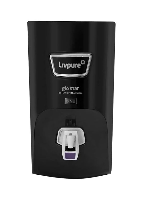 Livpure Glo Star RO+In-Tank UV+UF+Mineraliser - 7 L Storage, 15 LPH Water Purifier for Home