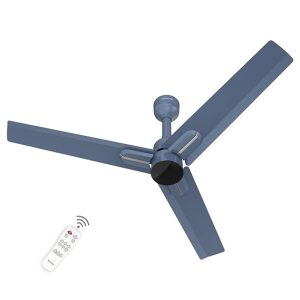 Polycab Wizzy Neo 1200mm 5-Star BLDC, Remote Ceiling fan for home High Air Delivery, 6 Speed Setting