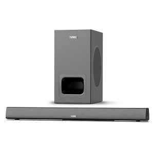 VW Sonic Bar 120W Soundbar 2.1 Channel Home Theatre 5.25” Wired Subwoofer Multiple Connectivity & Sleek Design (Black