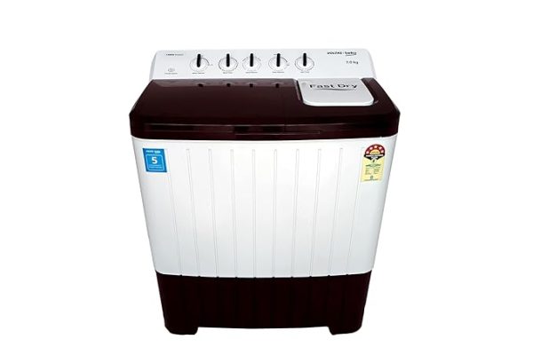 Voltas Beko by A Tata Product 7 kg 5 Star Semi Automatic Top Load Washing Machine Burgundy 2024 (WTT70UHA BRSSWH5POD)