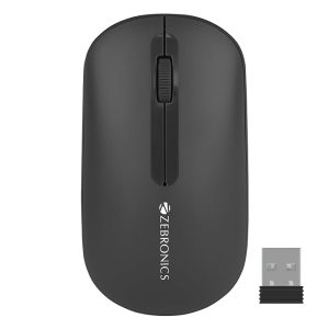 ZEBRONICS Pulse Wireless Mouse, Multi Connectivity, Dual Bluetooth, for Mac, Laptop, Computer