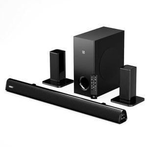 GOVO GOSURROUND 945 120W Sound bar, 5.1 Channel Home Theatre with Mega subwoofer, Dual Rear Satellites