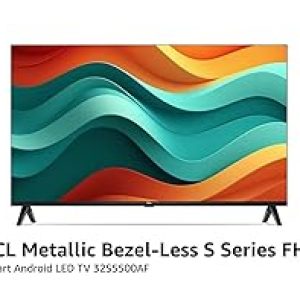 TCL 79.97 cm (32 inches) Metallic Bezel-Less S Series FHD Smart Android LED TV 32S5500AF (Black)