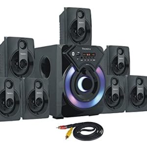 TRONICA Series 7.1 Channel Home Theater System Bluetooth, USB, FM, SD, AUX, RCA Inputs, LED TV Compatible