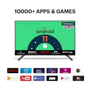 Westinghouse 80 cm (32 inches) W2 Series HD Ready Certified Android LED TV WH32HX41 (Black)