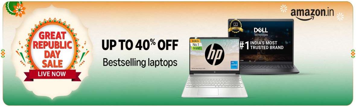 Bestselling Laptops Upto 40% OFF 